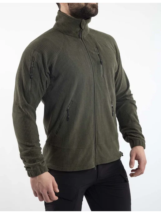 VAV Wear Кофта мужская флисовая тактическая, зеленый, фото 3
