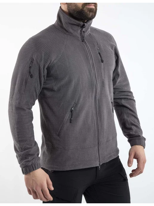 VAV Wear Кофта мужская флисовая тактическая, серый, фото 3