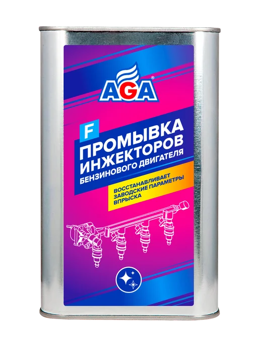 AGA Промывка инжекторов бензинового двигателя, 1 л