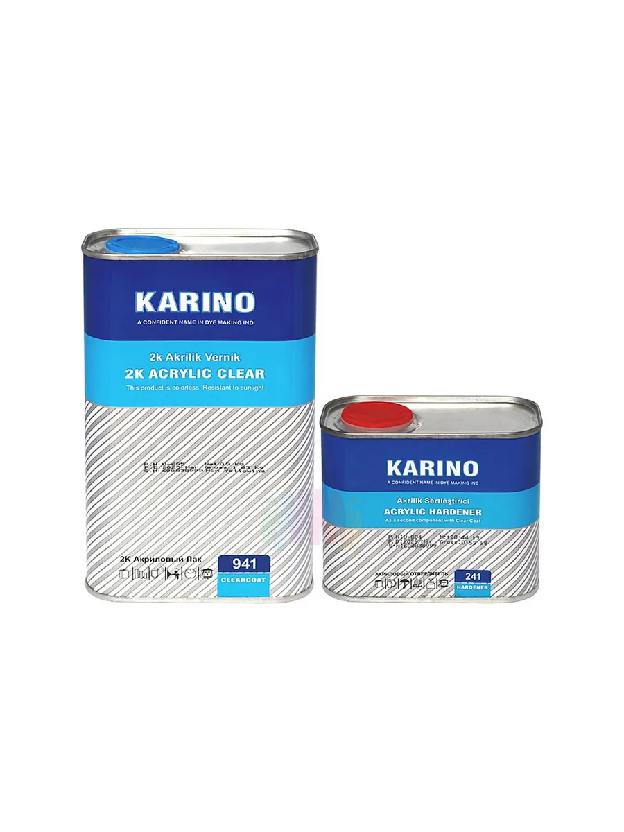 KARINO 941 Акриловый прозрачный автомобильный лак 1 + 0,5 л