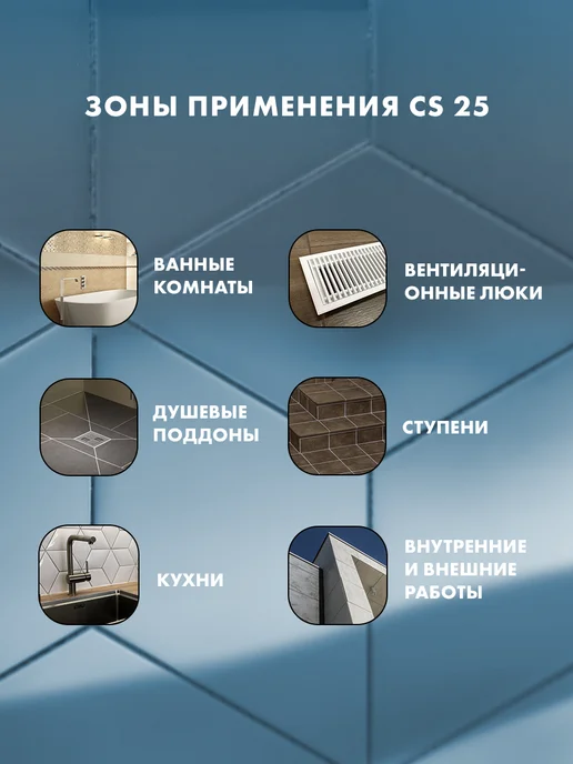 Церезит Затирка герметик силиконовая для швов CS25 Манхеттен 10, 280 мл, фото 3