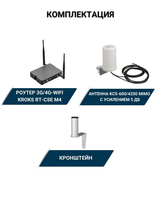 Kroks Интернет комплект роутер Rt-Cse m4 с антенной KC5-600 4200, 2 шт, фото 5