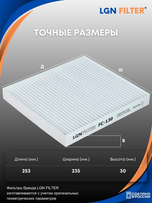 LGNFILTER Салонный фильтр Шкода Октавия, Кодиак, Тигуан 2, вариант, фото 2