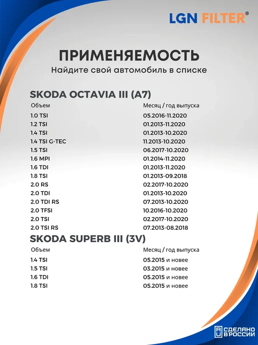 LGNFILTER Салонный фильтр Шкода Октавия, Кодиак, Тигуан 2, вариант, фото 8