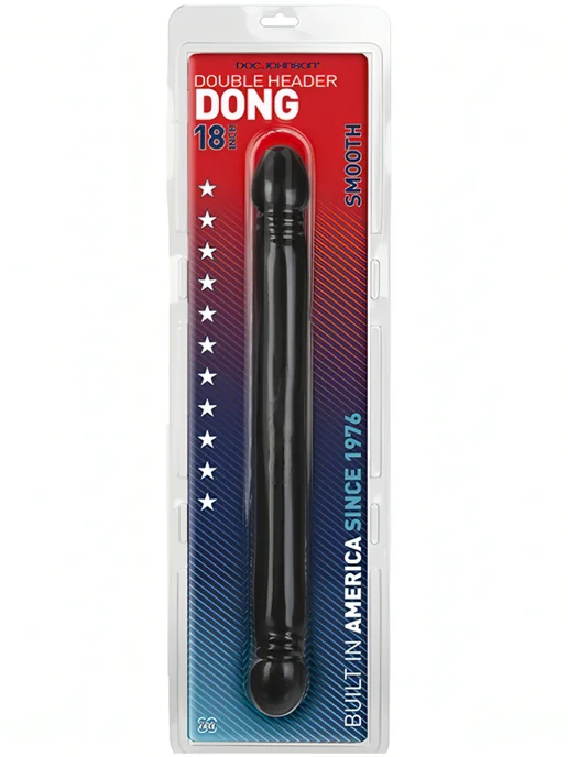 Doc Johnson Double Header Dong Smooth 18” (45.1 см), черный
