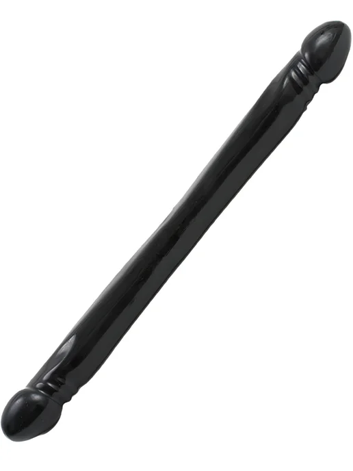Doc Johnson Double Header Dong Smooth 18” (45.1 см), черный, фото 2