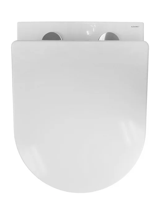 Azario Унитаз подвесной безободковый Teramo AZ-0053-UQ3, белый, фото 6