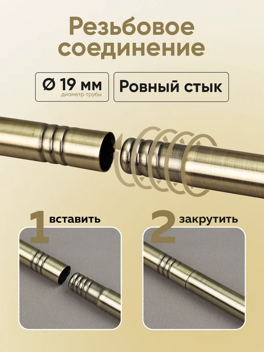 Mirtex Карниз для штор настенный однорядный 60-174 см, гардина, желтый, фото 3