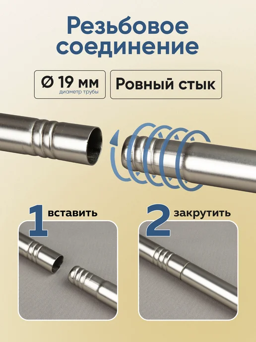 Mirtex Карниз для штор настенный однорядный 60-288 см, гардина, серый, фото 3