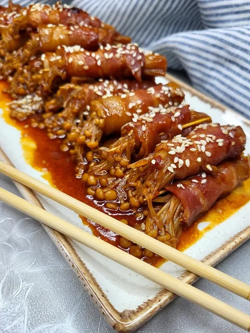 Вкус Азии Грибы золотые нити эноки консервированные, 400 г, 400 г, фото 4
