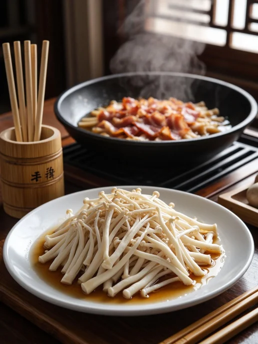 Вкус Азии Грибы золотые нити эноки консервированные, 400 г, 400 г, фото 8