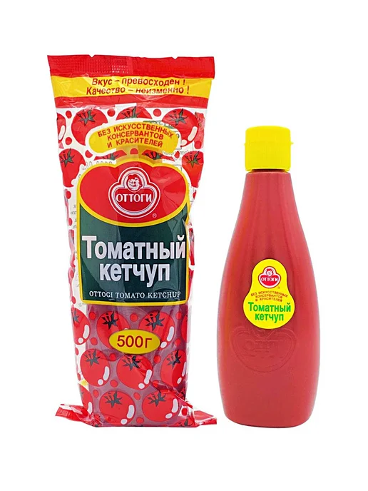 Ottogi Кетчуп томатный натуральный премиум, 300 г, 500 г, фото 3