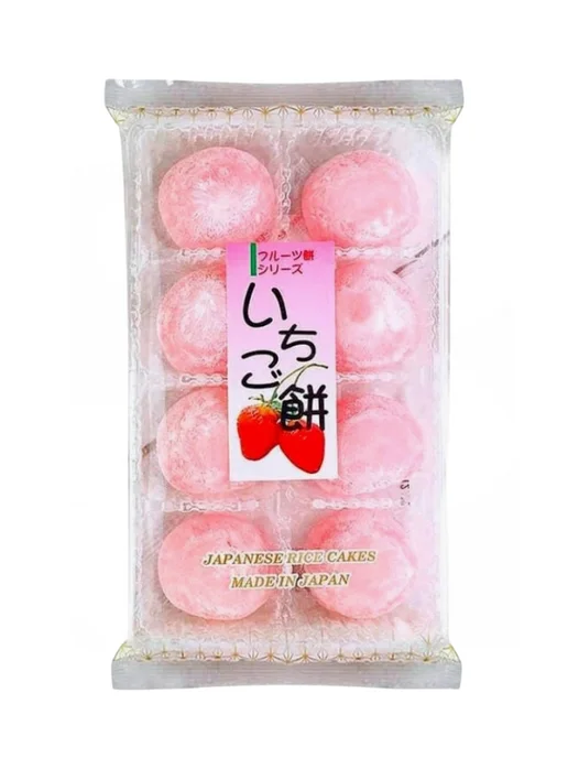 Kubota Seika Моти рисовые пирожные Дайфуку клубничные, 200 г, 200 г, фото 7