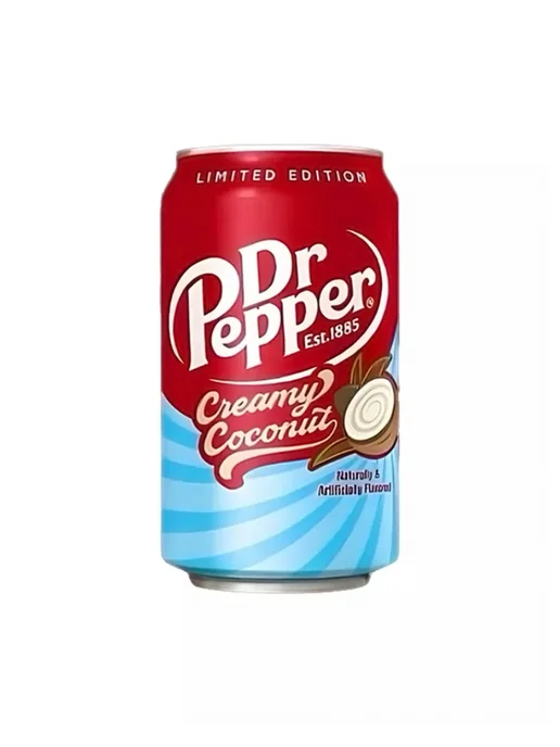 Dr Pepper Газированный напиток Др. Пеппер крем-кокос, 2 шт. по 355 мл, 2 шт, 355 мл, фото 4