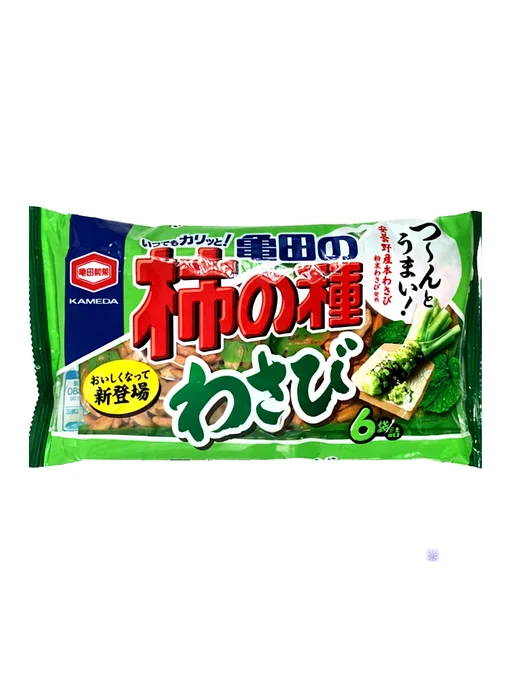 KAMEDA SEIKA Крекеры японские какинотане вкус васаби и арахиса, 173 г, 173 г, фото 3