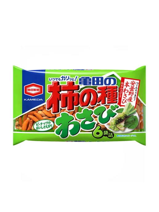 KAMEDA SEIKA Крекеры японские какинотане вкус васаби и арахиса, 173 г, 173 г, фото 5