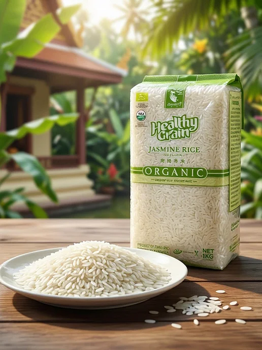 SAWAT-D Рис Жасмин длиннозерный Healthy Grain, 1 кг, 1 кг