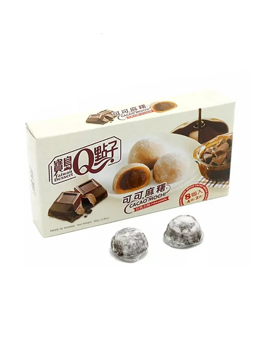 Q-idea Моти рисовые пирожные с шоколадом, 80 г, 80 г, фото 3