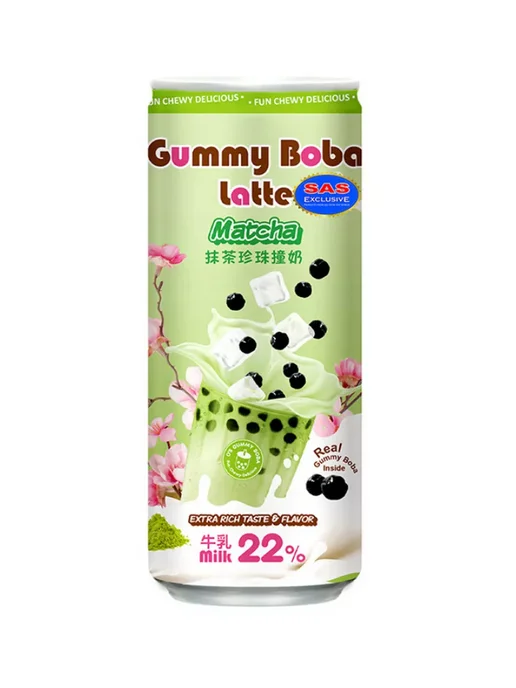 O’s Bubble Напиток бабл ти Gummy Boba Latte матча, 470 мл, 470 мл, фото 2