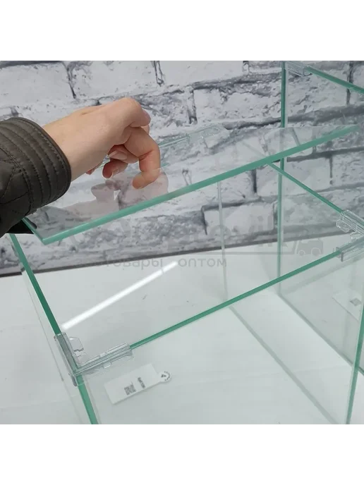 AquaGold Аквариум КУБ с крышкой 20 л, 25х25х30 см, стекло, 25x25x30 см, 20 л, фото 6