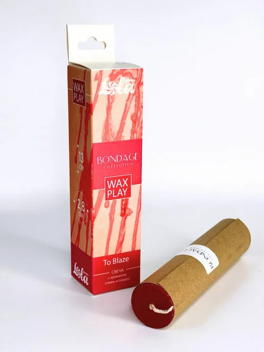 lola games Свеча для Wax Play Bondage To Blaze, красный, фото 2