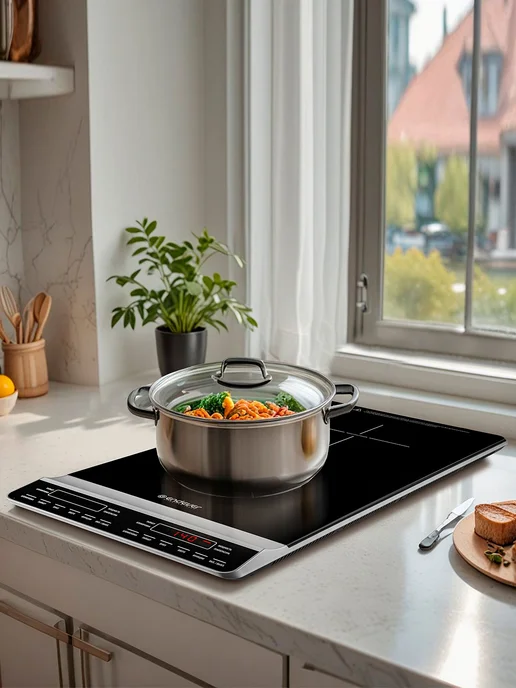 Endever Плитка индукционная с двумя конфорками IP-67, черный, фото 6