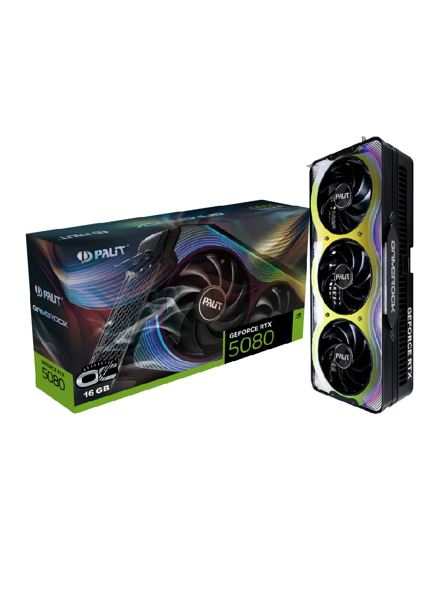 Видеокарта GeForce RTX 5080 GameRock OC 16GB palit 321126681 Видеокарта GeForce RTX 5080 GameRock OC 16GB palit 321126681