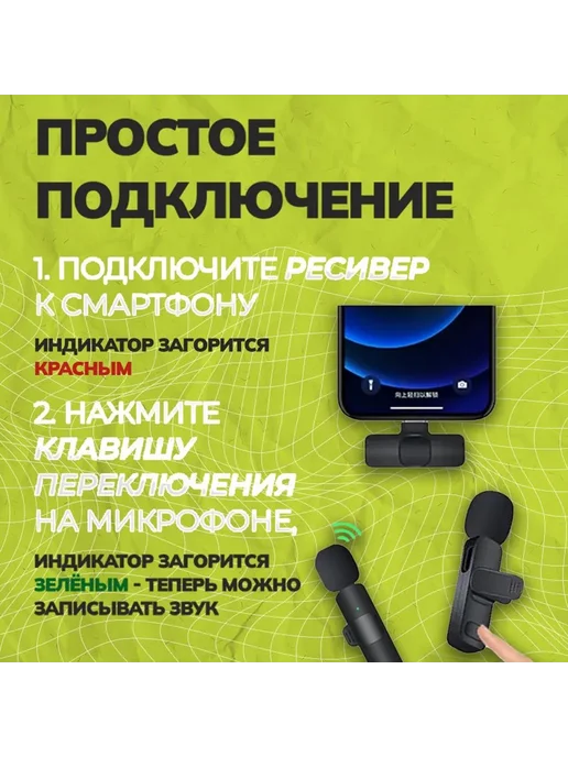 BOYA Микрофон петличка беспроводной Lightning WM-3, черный, фото 5
