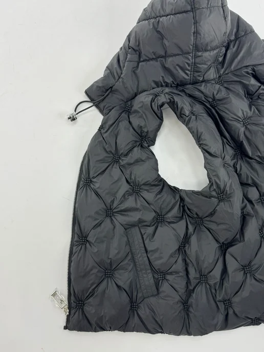 BLOOM Fashion Жилет утепленный стеганый демисезонный, черный, фото 5