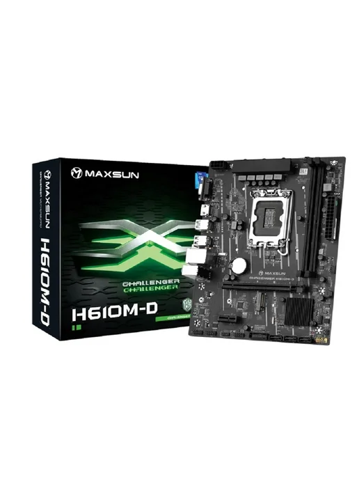 Maxsun Материнская плата MS-Challenger H610M-D 64ГБ micro-ATX, 64 ГБ, microatx, фото 2