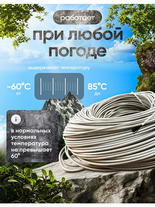 ИГК греющий кабель для теплого пола 10метров, 10 м, фото 3