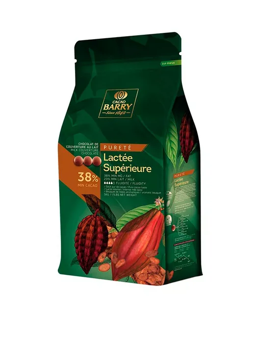 Cacao Barry Шоколад кондитерский молочный Lactee Superieure 38% 5 кг, 5 кг, фото 2