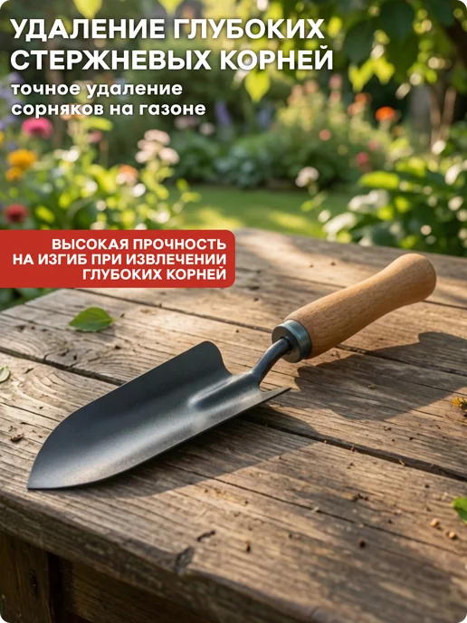 Урожайная сотка Корнеудалитель лопатка для удаления сорняков на огороде, вариант, фото 4