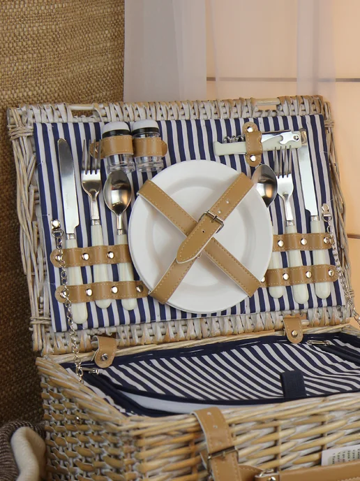 HOLYDAY BASKET Набор для пикника с термосумкой на 2 персоны, синий, фото 2