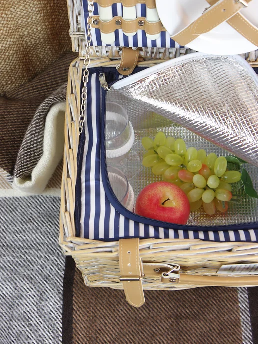 HOLYDAY BASKET Набор для пикника с термосумкой на 2 персоны, синий, фото 4