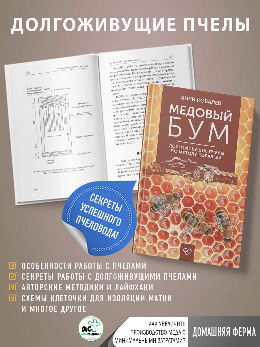 Медовый бум. Долгоживущие пчелы по методу Ковалева