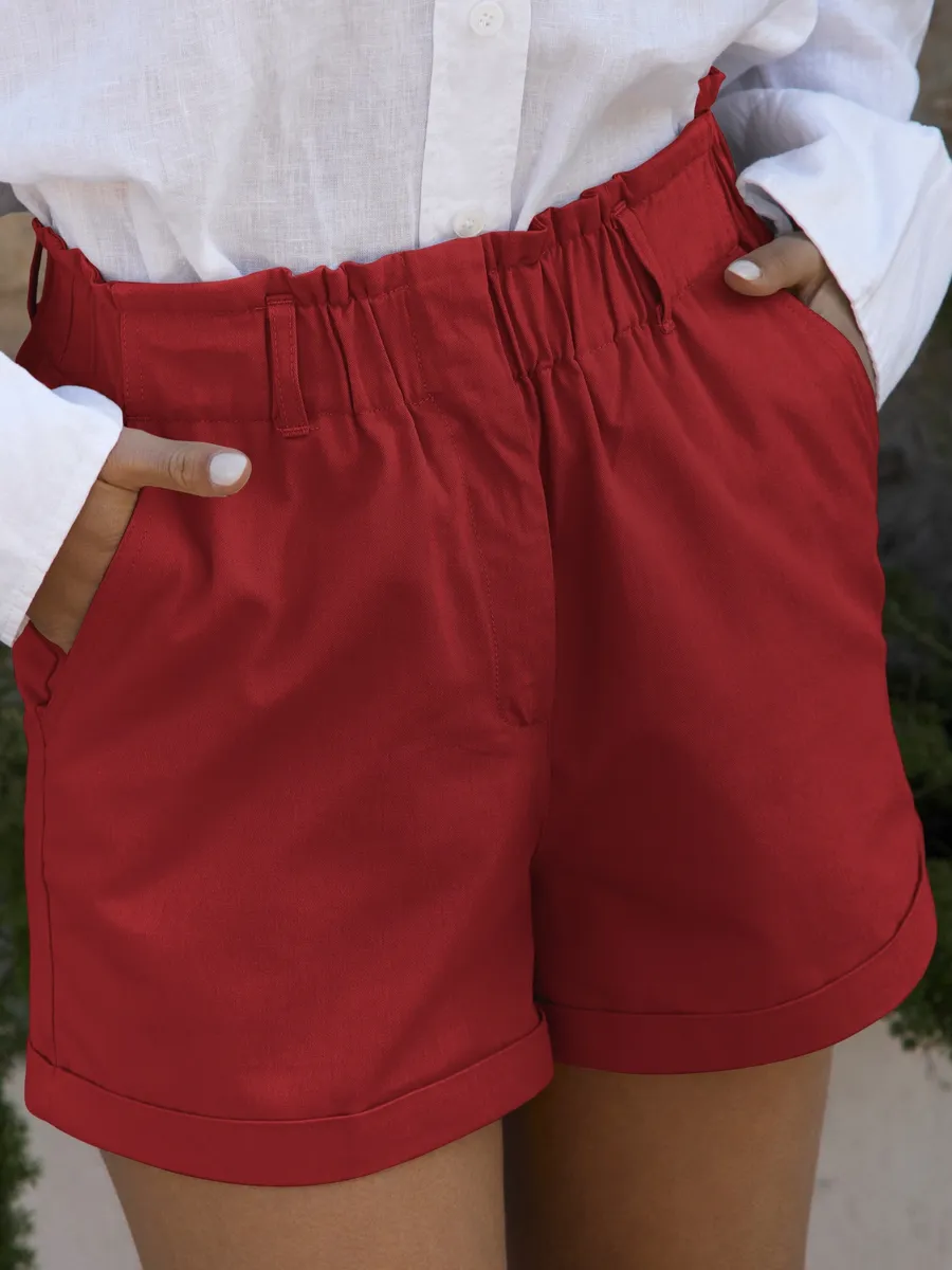 Шорты летние на резинке с карманами