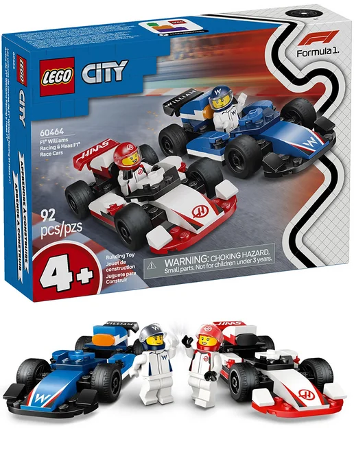 LEGO Конструктор Сity 60464 Formula 1, синий