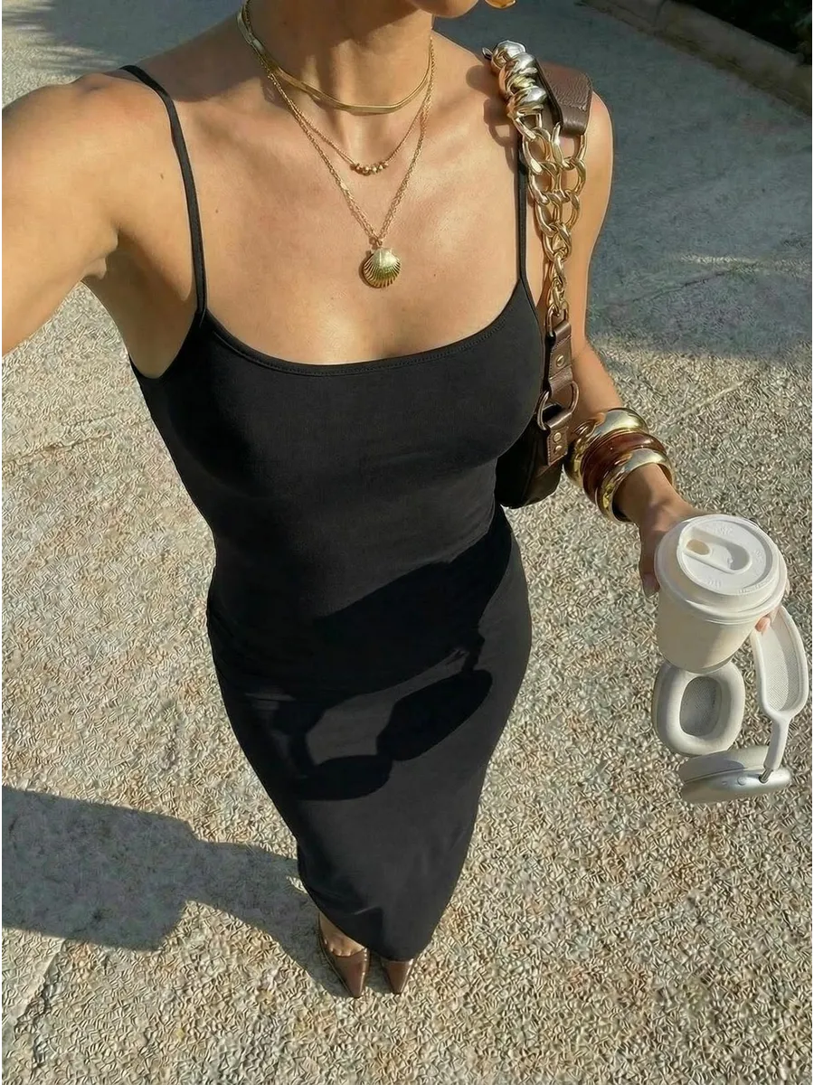 Платье облегающее макси скимс