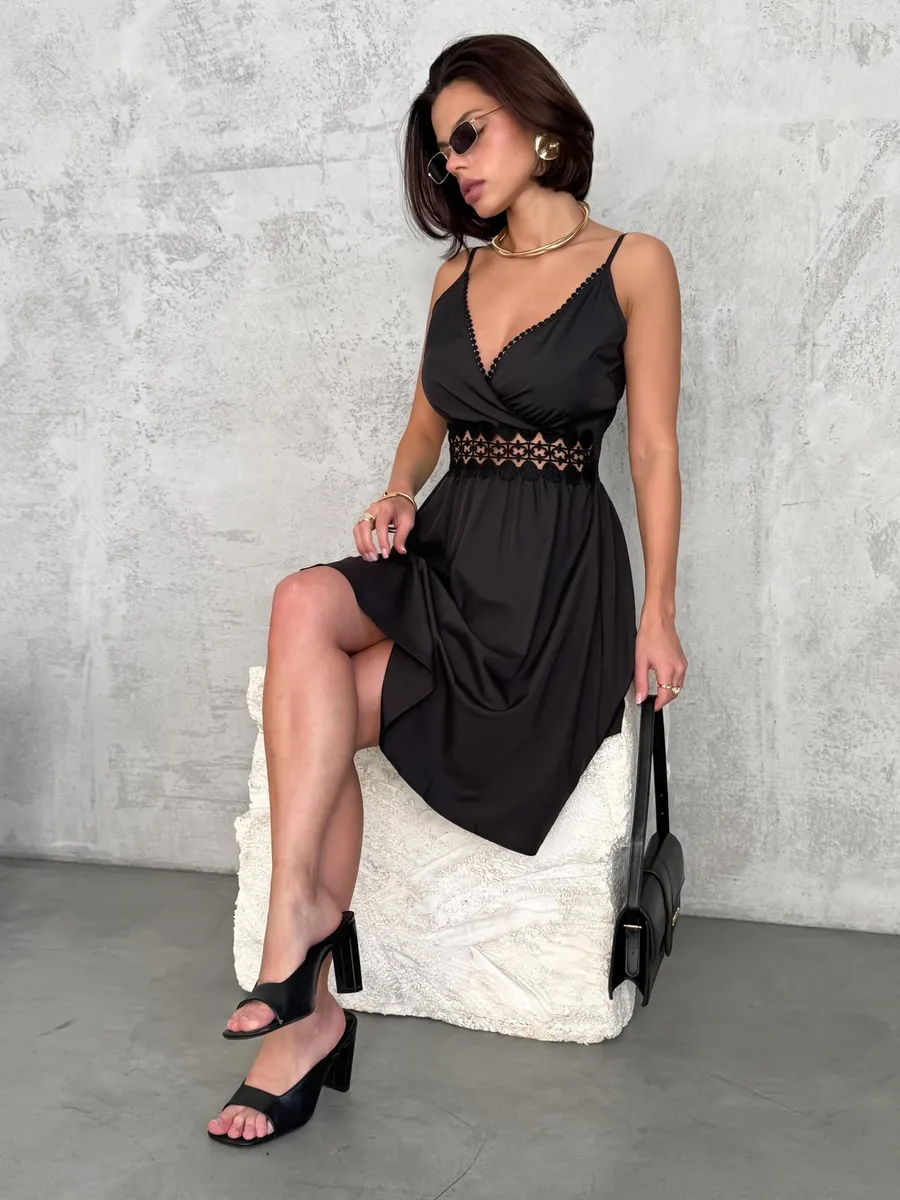 Сарафан летний короткий на бретельках