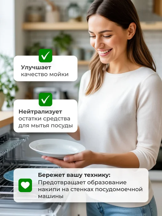 ZIDEZ Ополаскиватель для посудомоечной машины 4л без запаха, 4 л, фото 3