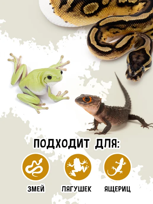 MCLANZOO Поилка-кормушка для рептилий Bowls, желтый, в упаковке 1,2 кг, фото 2