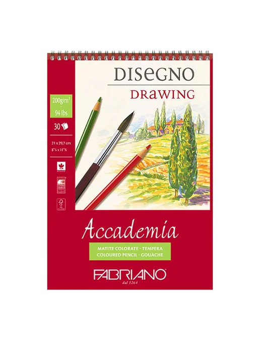 Fabriano Accademia альбом для рисования 200 г м2, 30 л. А4 44202129, 200 г, 30 л, фото 2