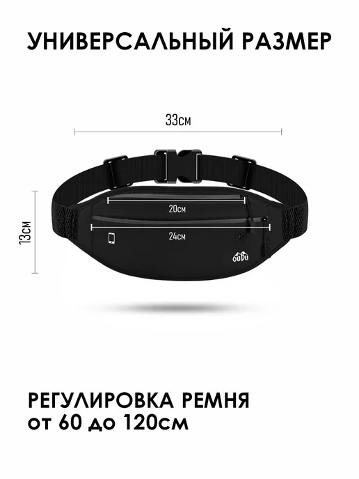 Sport is you Сумка-пояс для бега поясная бананка, синий, фото 2