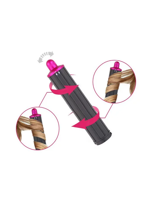 Насадка для локонов Лонг 40мм Фуксия для стайлера Dyson, вариант, фото 3