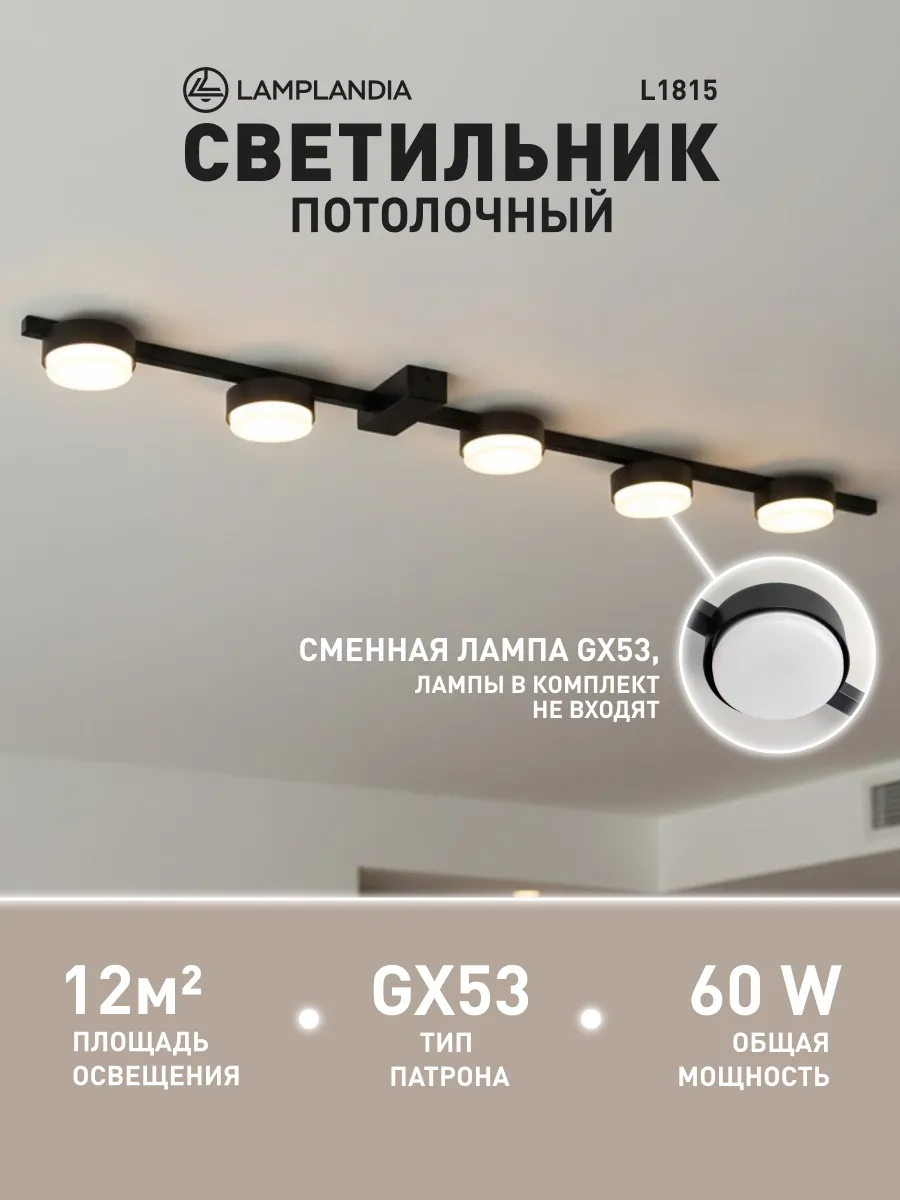 Светильник потолочный для гостиной, спальни, кухни