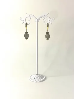 Серьги из натуральных камней лабрадорит Maria Muzio 322159114 купить за 401 ₽ в интернет-магазине Wildberries