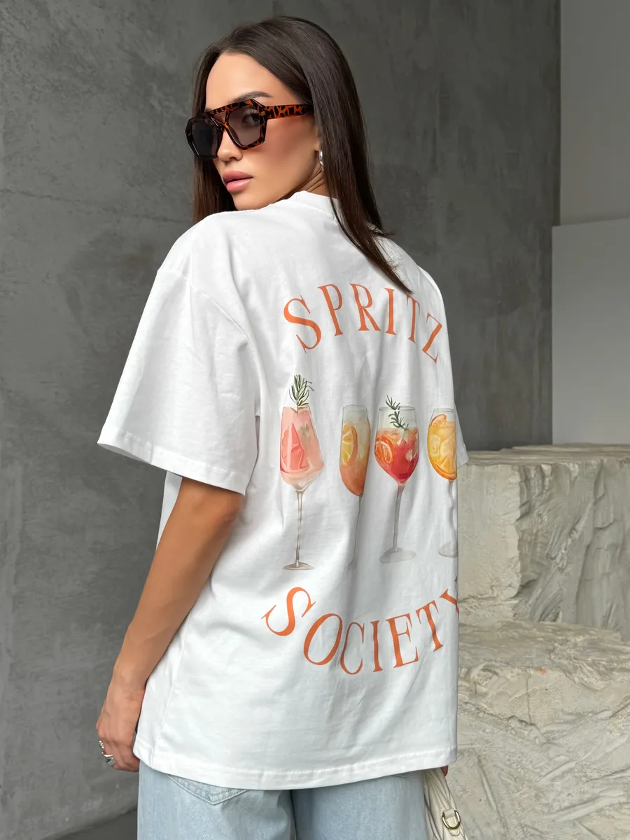 Футболка с прикольным принтом подарок подруге