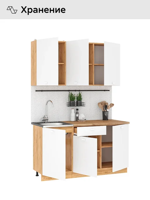 НОНТОН Кухонный гарнитур Дана 1,5м, 1,5 м, фото 6