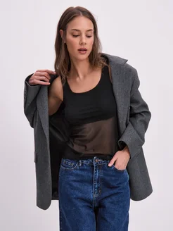 Прозрачный топ майка сетка Sofifi 322362787 купить за 1 518 ₽ в интернет-магазине Wildberries